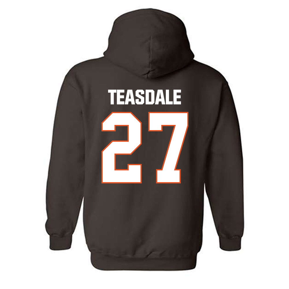 BGSU - NCAA Football : Coleman Teasdale - Classic Shersey Hooded Sweatshirt-1