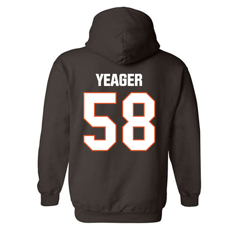 BGSU - NCAA Football : Ashton Yeager - Classic Shersey Hooded Sweatshirt-1