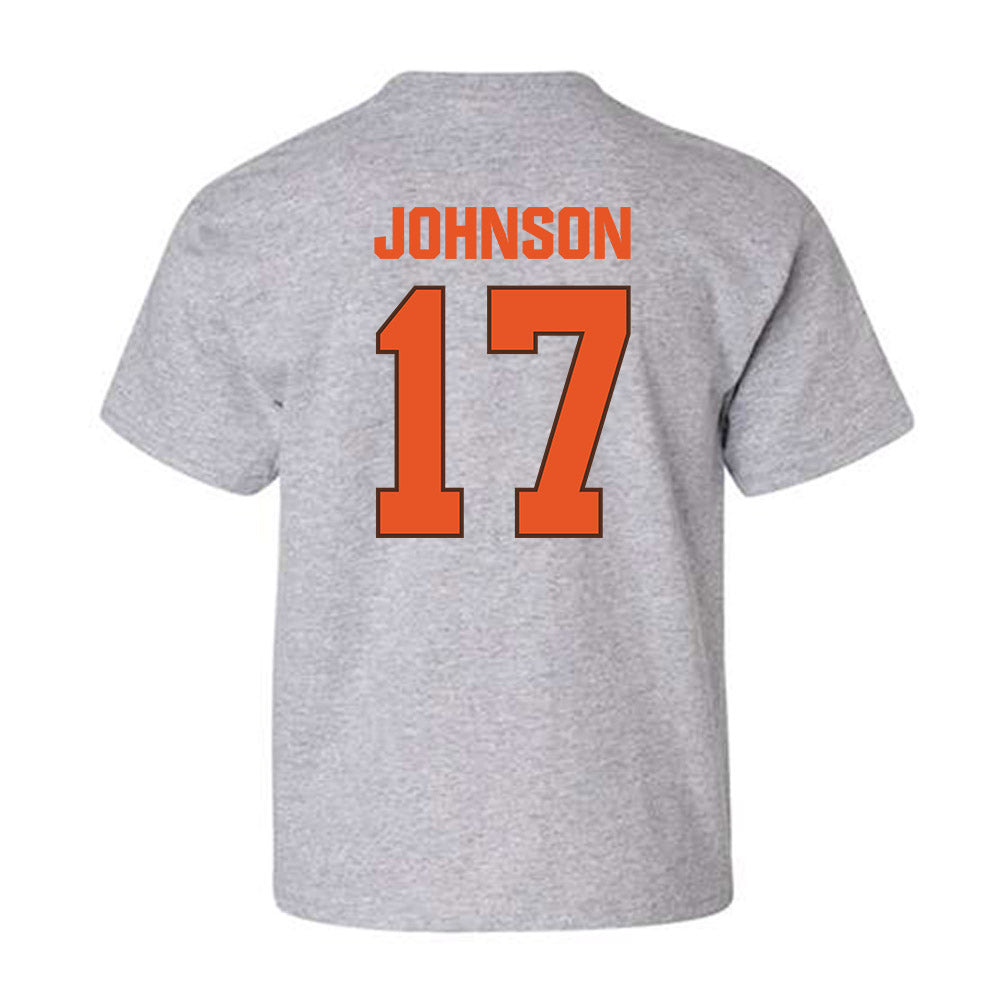 BGSU - NCAA Football : Trey Johnson - Classic Shersey Youth T-Shirt-1