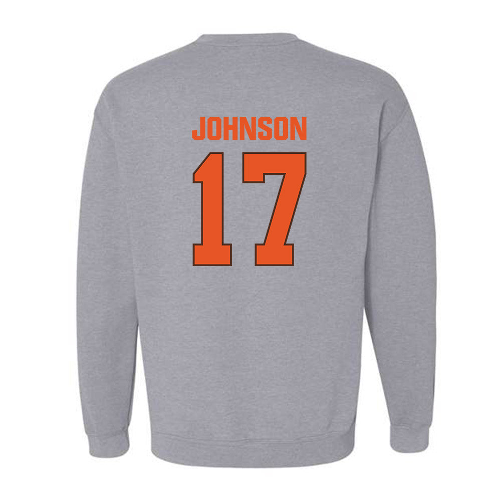 BGSU - NCAA Football : Trey Johnson - Classic Shersey Crewneck Sweatshirt-1