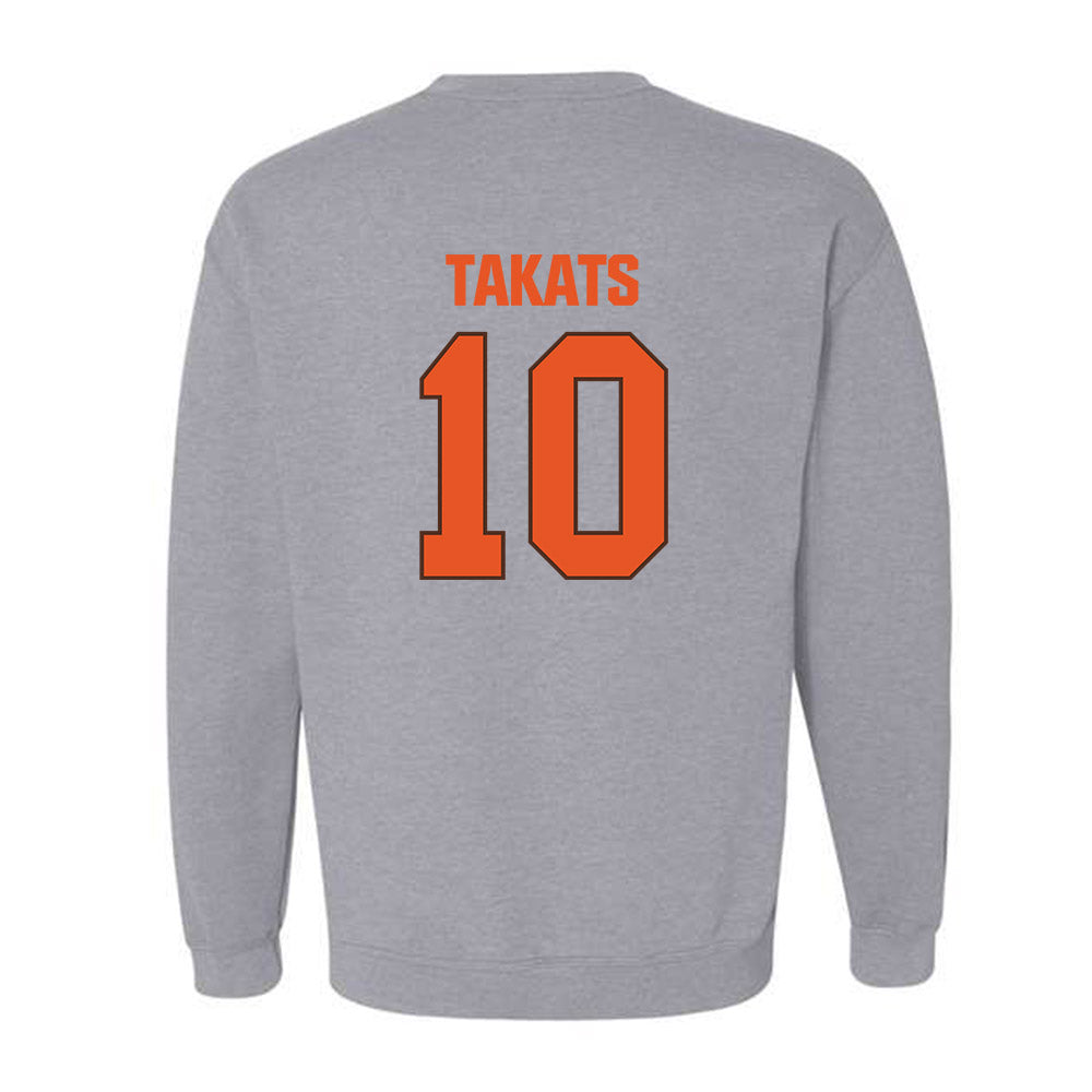 BGSU - NCAA Baseball : TJ Takats - Classic Shersey Crewneck Sweatshirt-1