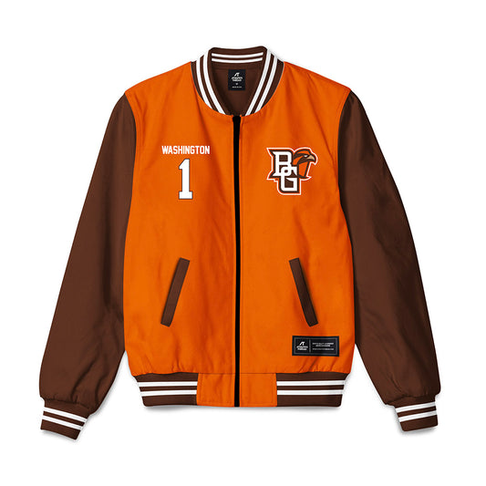BGSU - NCAA Football : Keyon Washington - Bomber Jacket-0