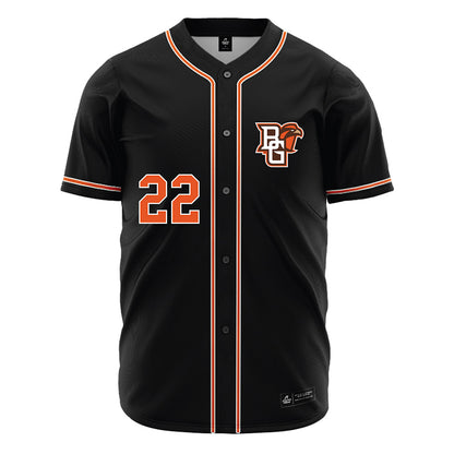 BGSU - NCAA Baseball : Josh Mommers - Black Jersey-0