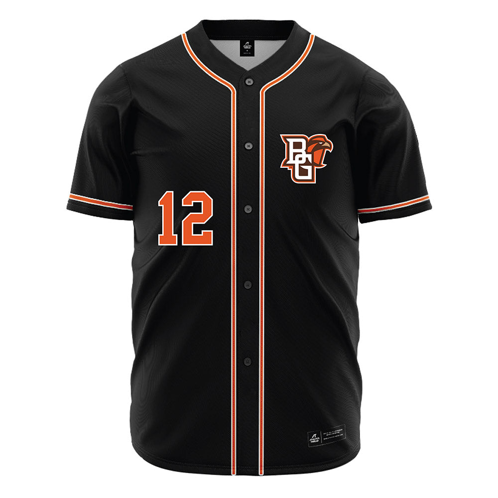 BGSU - NCAA Baseball : John Hughes - Black Jersey-0