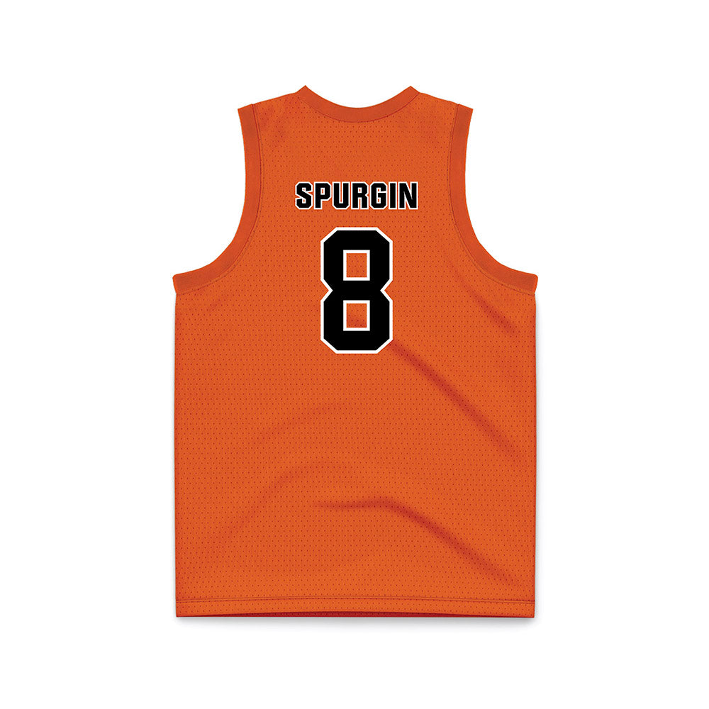 BGSU - NCAA Men's Basketball : Greg Spurgin - Orange Basketball Jersey-1