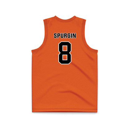 BGSU - NCAA Men's Basketball : Greg Spurgin - Orange Basketball Jersey-1