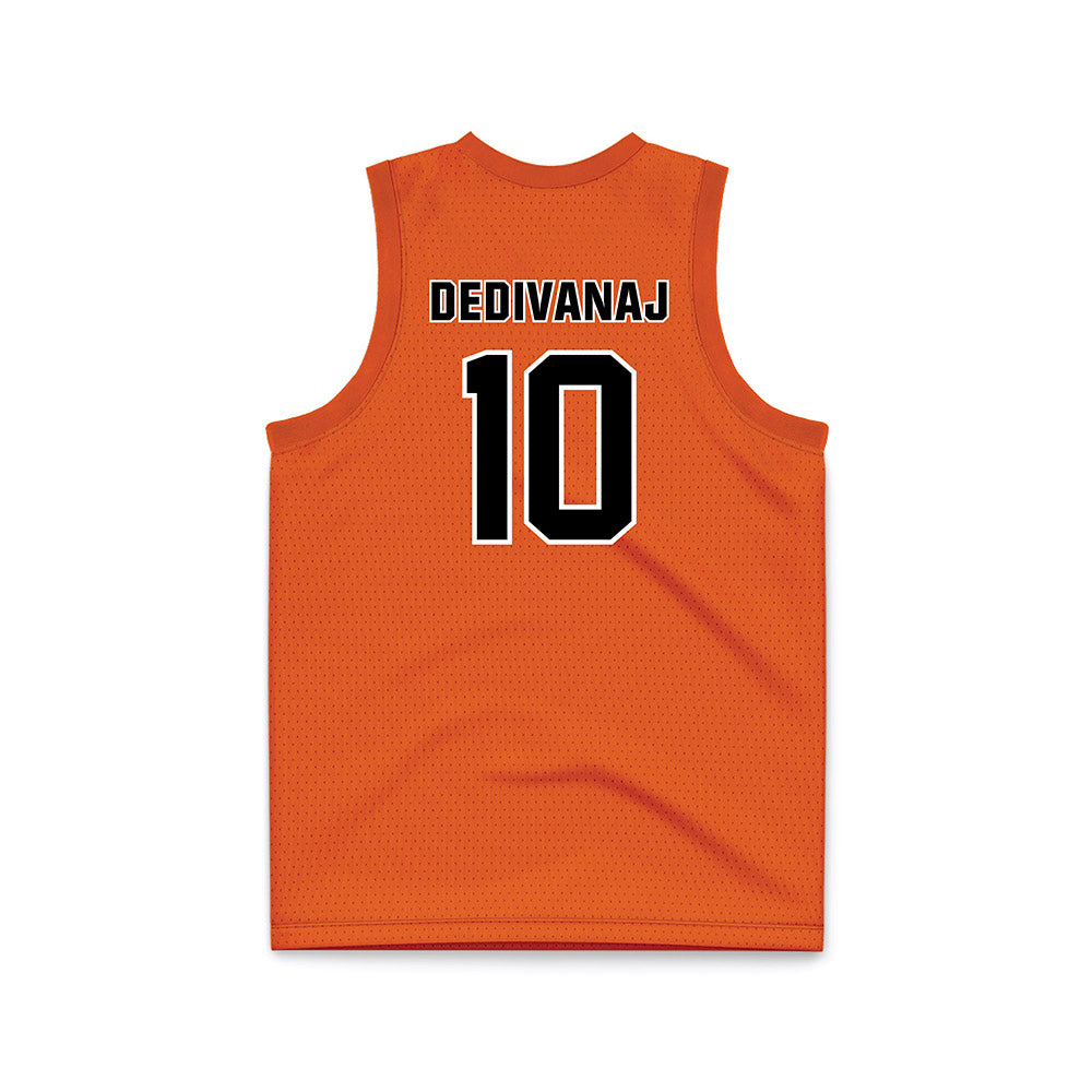 BGSU - NCAA Men's Basketball : Christian Dedivanaj - Orange Basketball Jersey-1