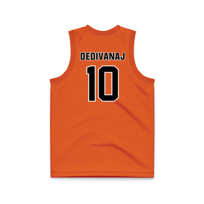 BGSU - NCAA Men's Basketball : Christian Dedivanaj - Orange Basketball Jersey-1