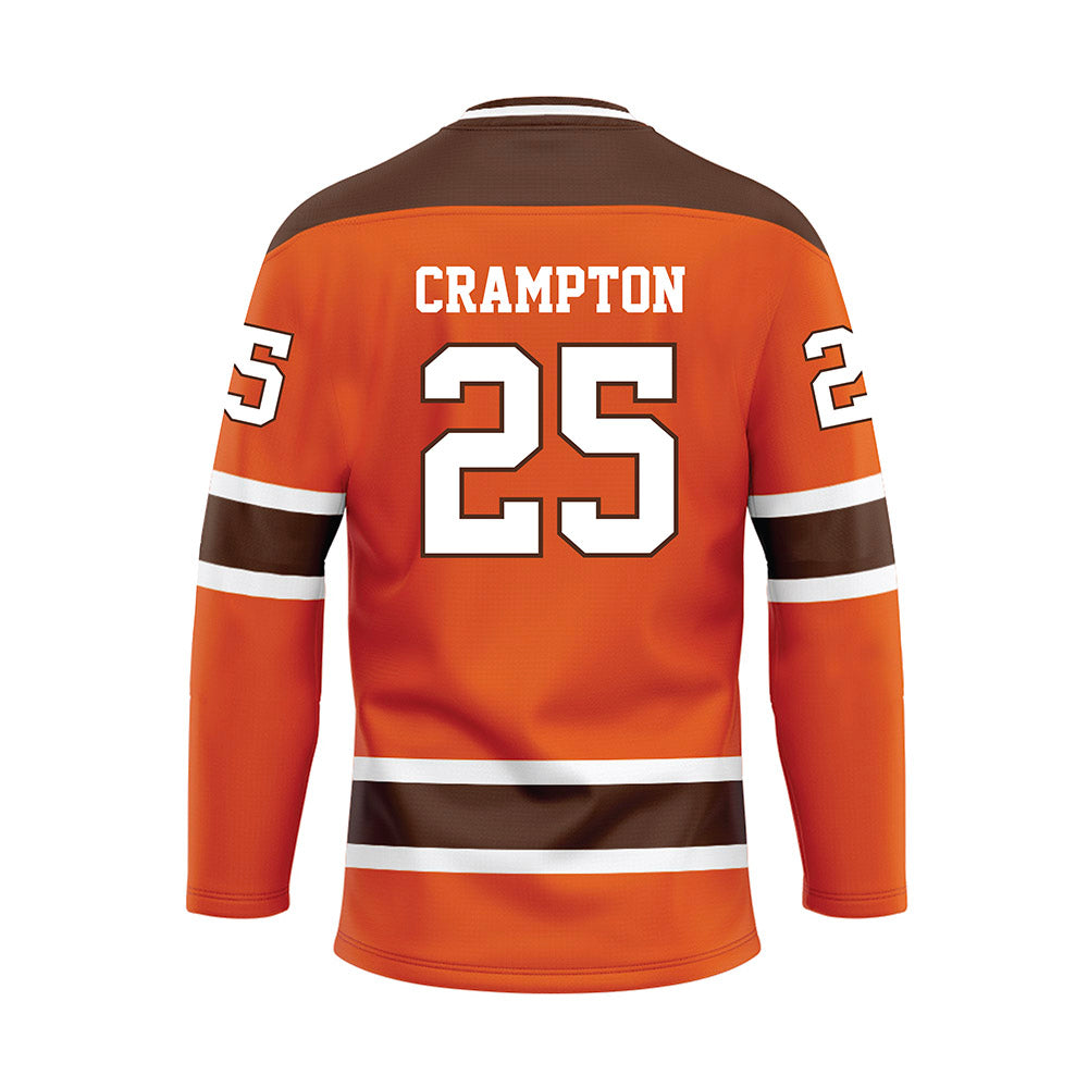 BGSU - NCAA Men's Ice Hockey : Brayden Crampton - Orange Hockey Jersey-1