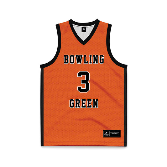 BGSU - NCAA Women's Basketball : Johnea Donahue - Orange Basketball Jersey-0