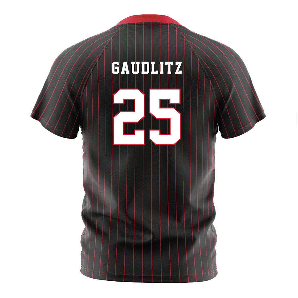 Seattle - NCAA Women's Soccer : Marla Gaudlitz - Black Red Stripe Soccer Jersey