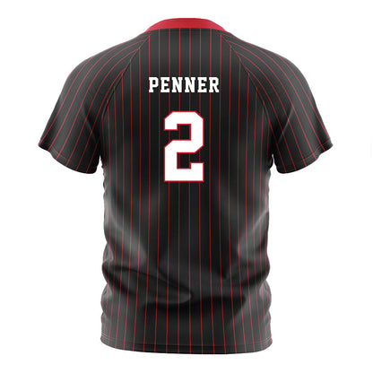 Seattle - NCAA Women's Soccer : Caroline Penner - Black Red Stripe Soccer Jersey