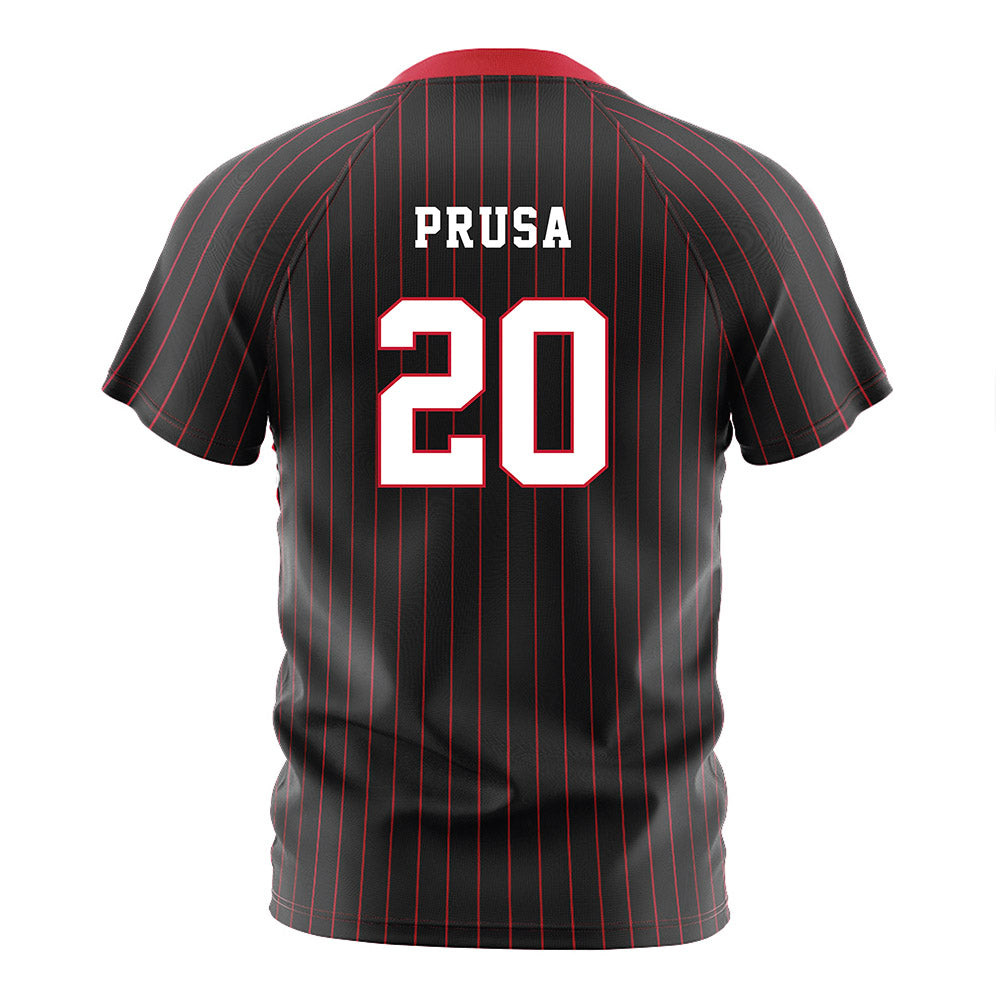 Seattle - NCAA Women's Soccer : Nina Prusa - Black Red Stripe Soccer Jersey