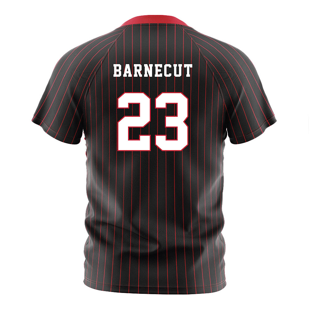 Seattle - NCAA Women's Soccer : Lina Barnecut - Black Red Stripe Soccer Jersey