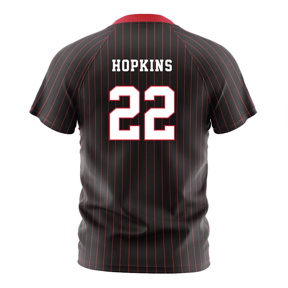 Seattle - NCAA Women's Soccer : Zoe Hopkins - Black Red Stripe Soccer Jersey