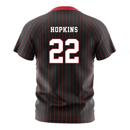 Seattle - NCAA Women's Soccer : Zoe Hopkins - Black Red Stripe Soccer Jersey