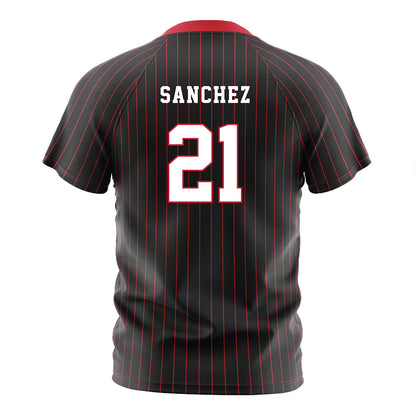 Seattle - NCAA Women's Soccer : Emma Sanchez - Black Red Stripe Soccer Jersey