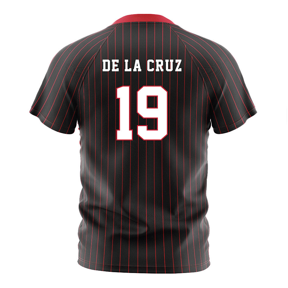 Seattle - NCAA Women's Soccer : Emma de la Cruz - Black Red Stripe Soccer Jersey