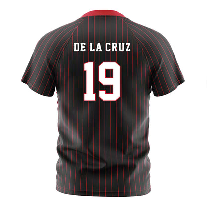 Seattle - NCAA Women's Soccer : Emma de la Cruz - Black Red Stripe Soccer Jersey
