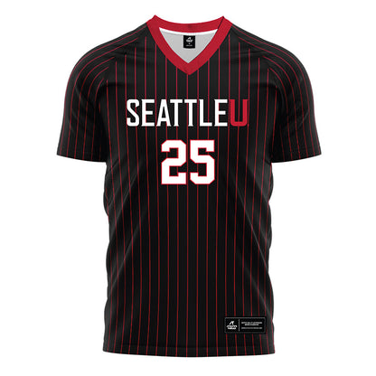 Seattle - NCAA Women's Soccer : Marla Gaudlitz - Black Red Stripe Soccer Jersey