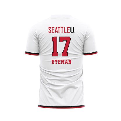 Seattle - NCAA Women's Soccer : Jaelyn Byeman - White Soccer Jersey-1