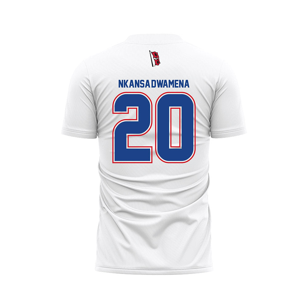 Tulsa - NCAA Men's Soccer : Nick Nkansa-Dwamena - White Soccer Jersey-1