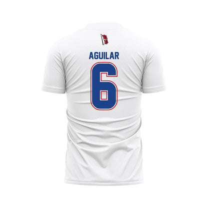 Tulsa - NCAA Men's Soccer : jared aguilar - White Soccer Jersey