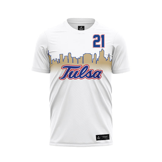 Tulsa - NCAA Men's Soccer : Aimar Membrila - White Soccer Jersey