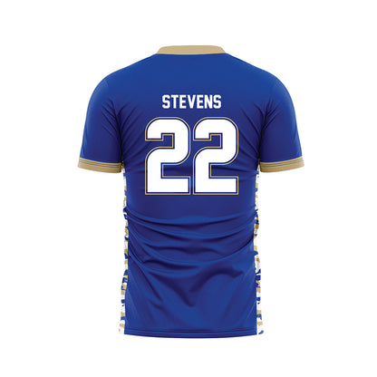 Tulsa - NCAA Men's Soccer : Danny Stevens - Blue Soccer Jersey-1