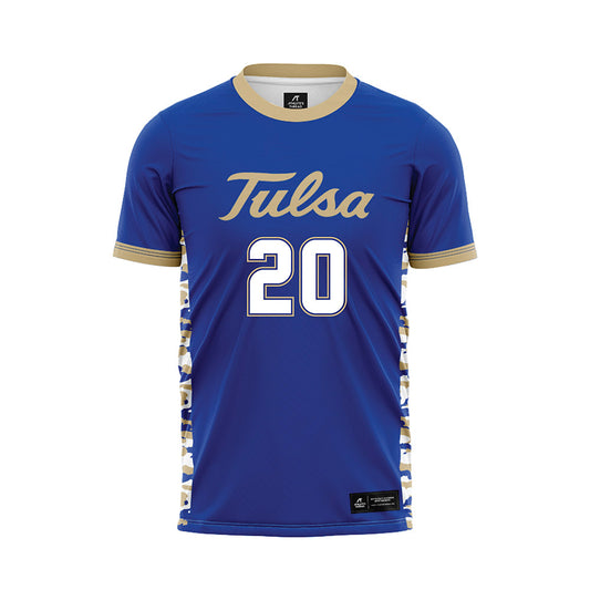 Tulsa - NCAA Men's Soccer : Nick Nkansa-Dwamena - Blue Soccer Jersey-0