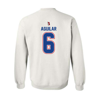 Tulsa - NCAA Men's Soccer : jared aguilar - White Crewneck Sweatshirt