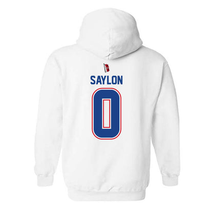 Tulsa - NCAA Men's Soccer : Carlito Saylon - White Hooded Sweatshirt