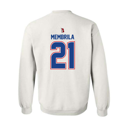 Tulsa - NCAA Men's Soccer : Aimar Membrila - White Crewneck Sweatshirt