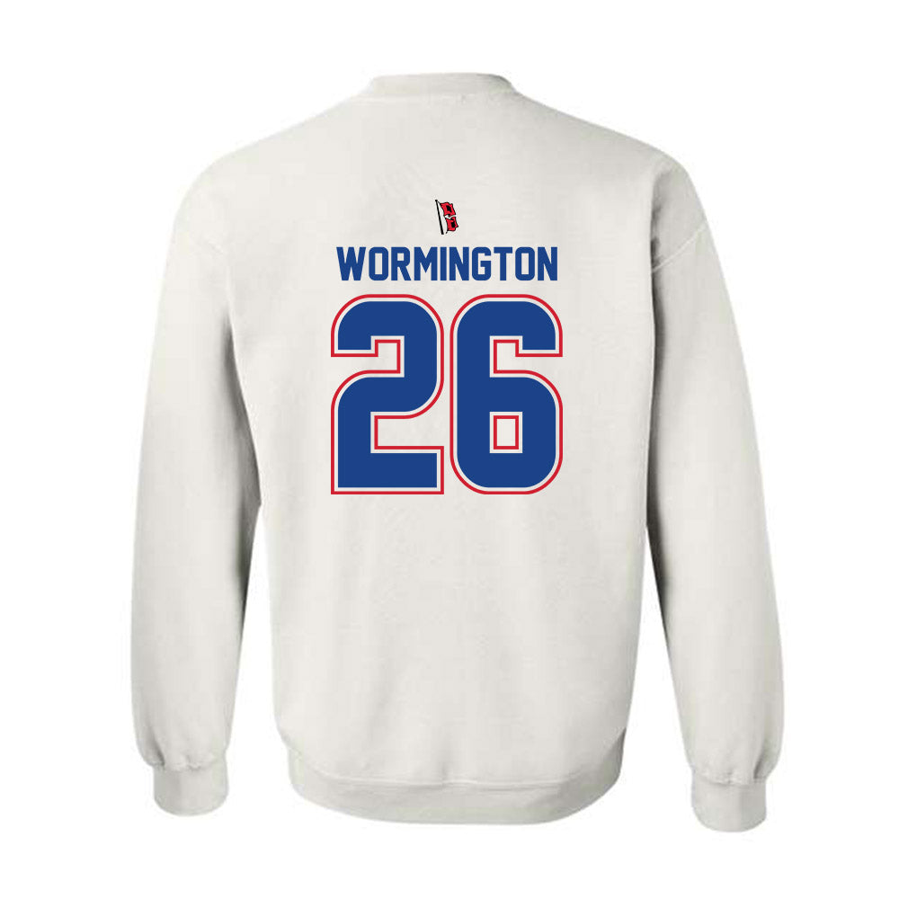 Tulsa - NCAA Men's Soccer : Trajan Wormington - Replica Shersey Crewneck Sweatshirt-1