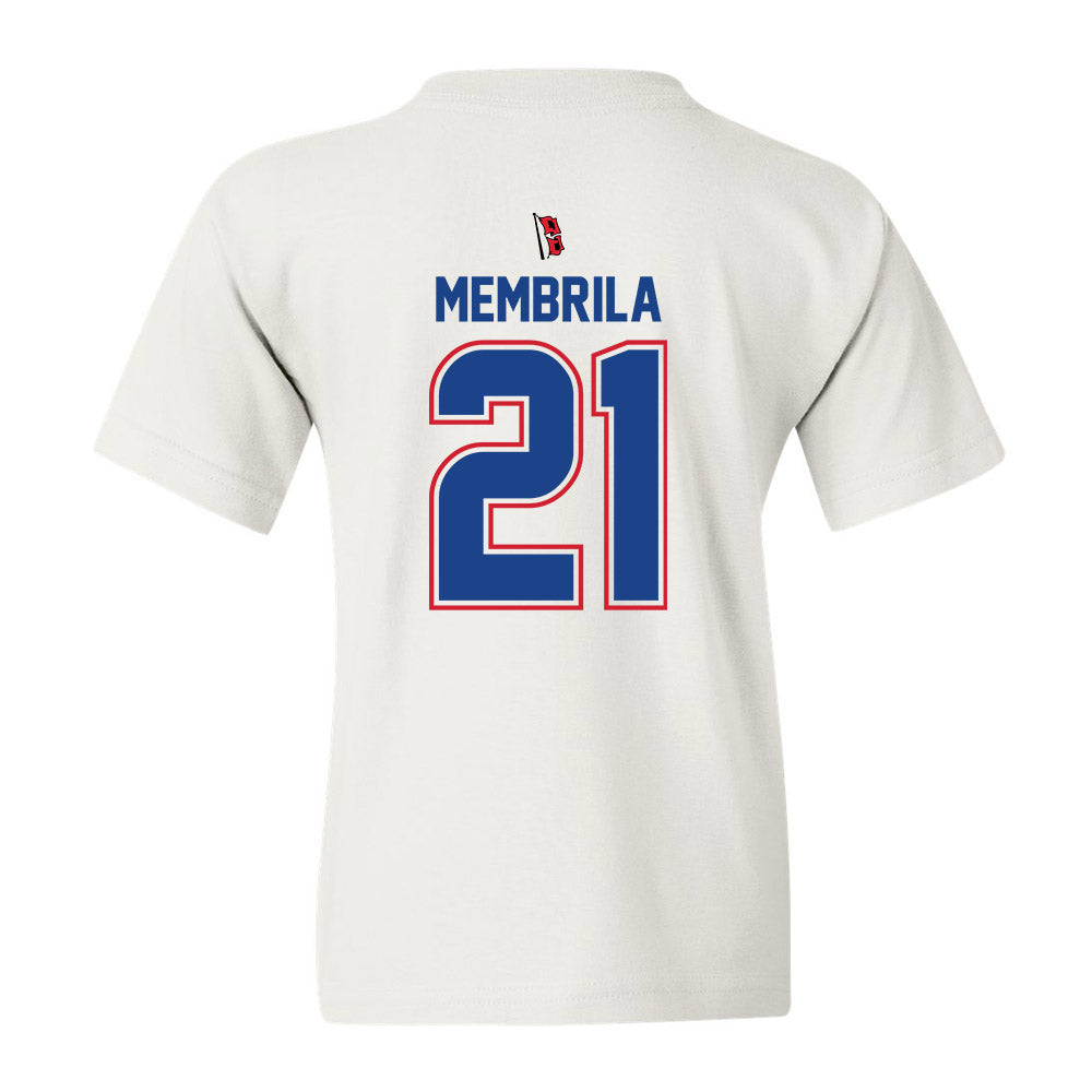 Tulsa - NCAA Men's Soccer : Aimar Membrila - White Youth T-Shirt