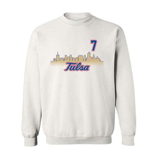 Tulsa - NCAA Men's Soccer : Arnau Pedrola - Replica Shersey Crewneck Sweatshirt-0