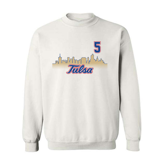 Tulsa - NCAA Men's Soccer : Luc Achermann - Replica Shersey Crewneck Sweatshirt-0