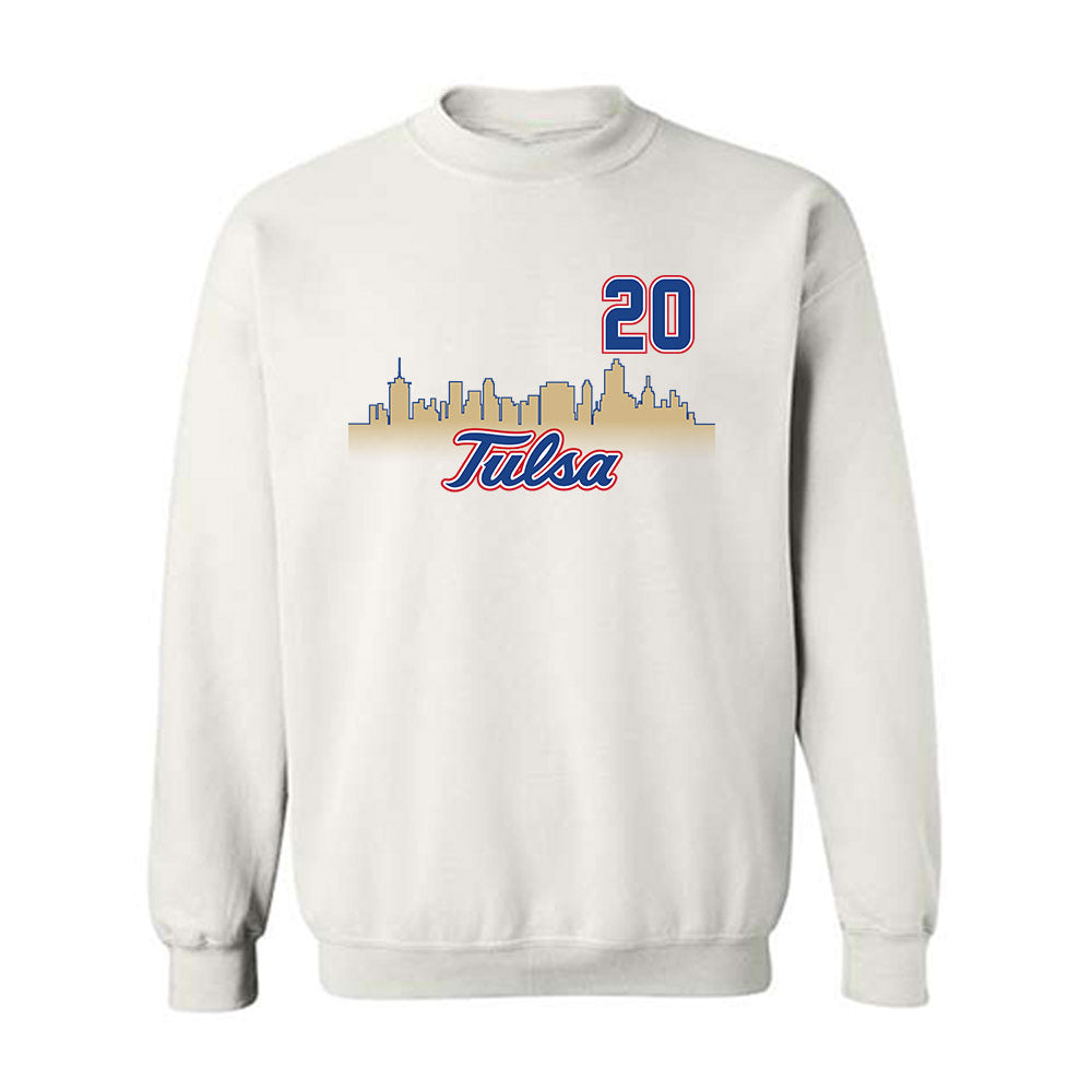 Tulsa - NCAA Men's Soccer : Nick Nkansa-Dwamena - Replica Shersey Crewneck Sweatshirt-0