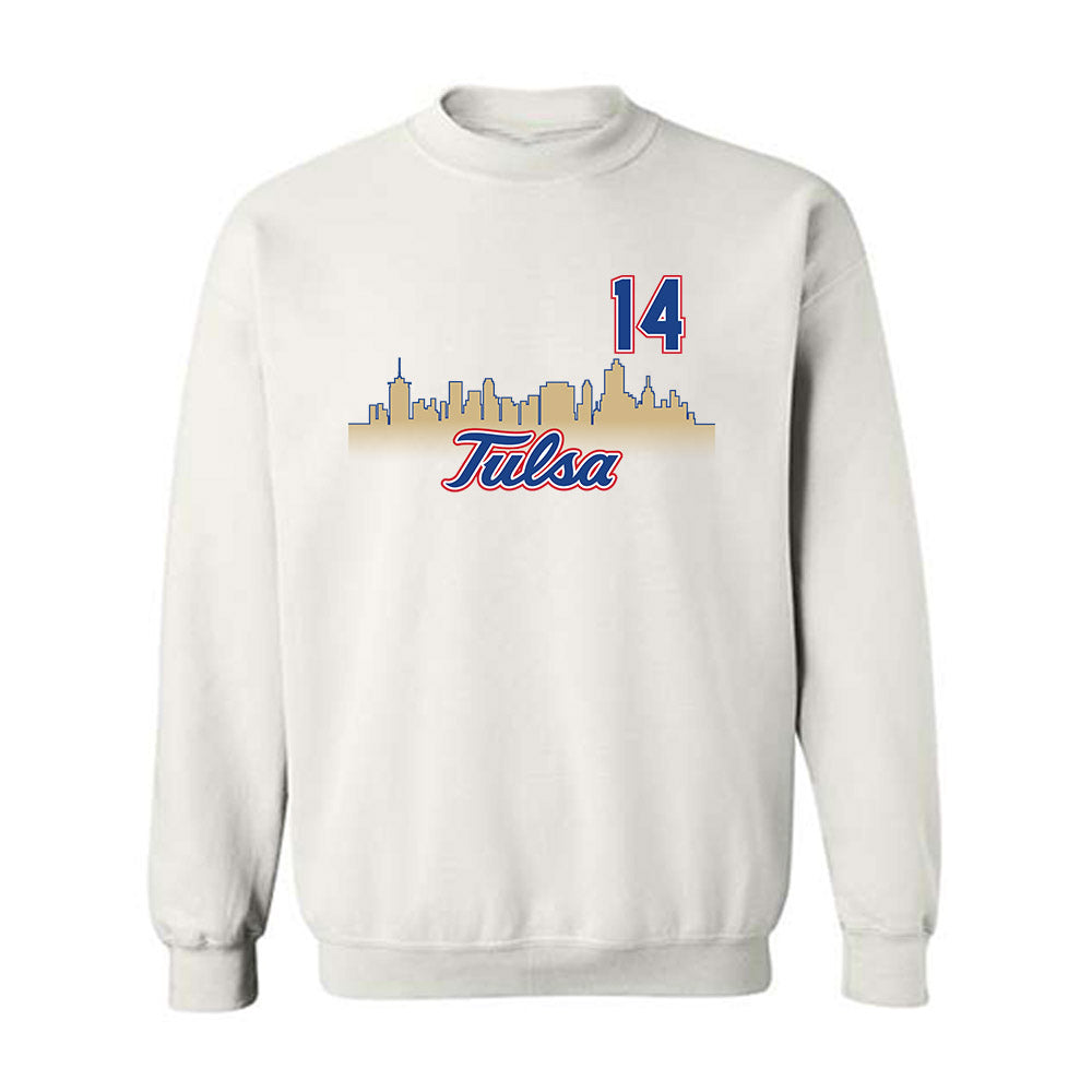 Tulsa - NCAA Men's Soccer : Jareth Mejia - Replica Shersey Crewneck Sweatshirt-0