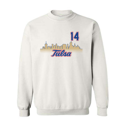 Tulsa - NCAA Men's Soccer : Jareth Mejia - Replica Shersey Crewneck Sweatshirt-0