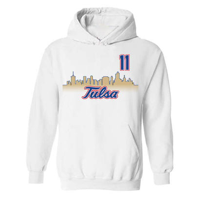 Tulsa - NCAA Men's Soccer : Joao Neves - Replica Shersey Hooded Sweatshirt-0