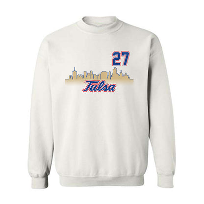 Tulsa - NCAA Men's Soccer : Ian McIntosh - Replica Shersey Crewneck Sweatshirt-0