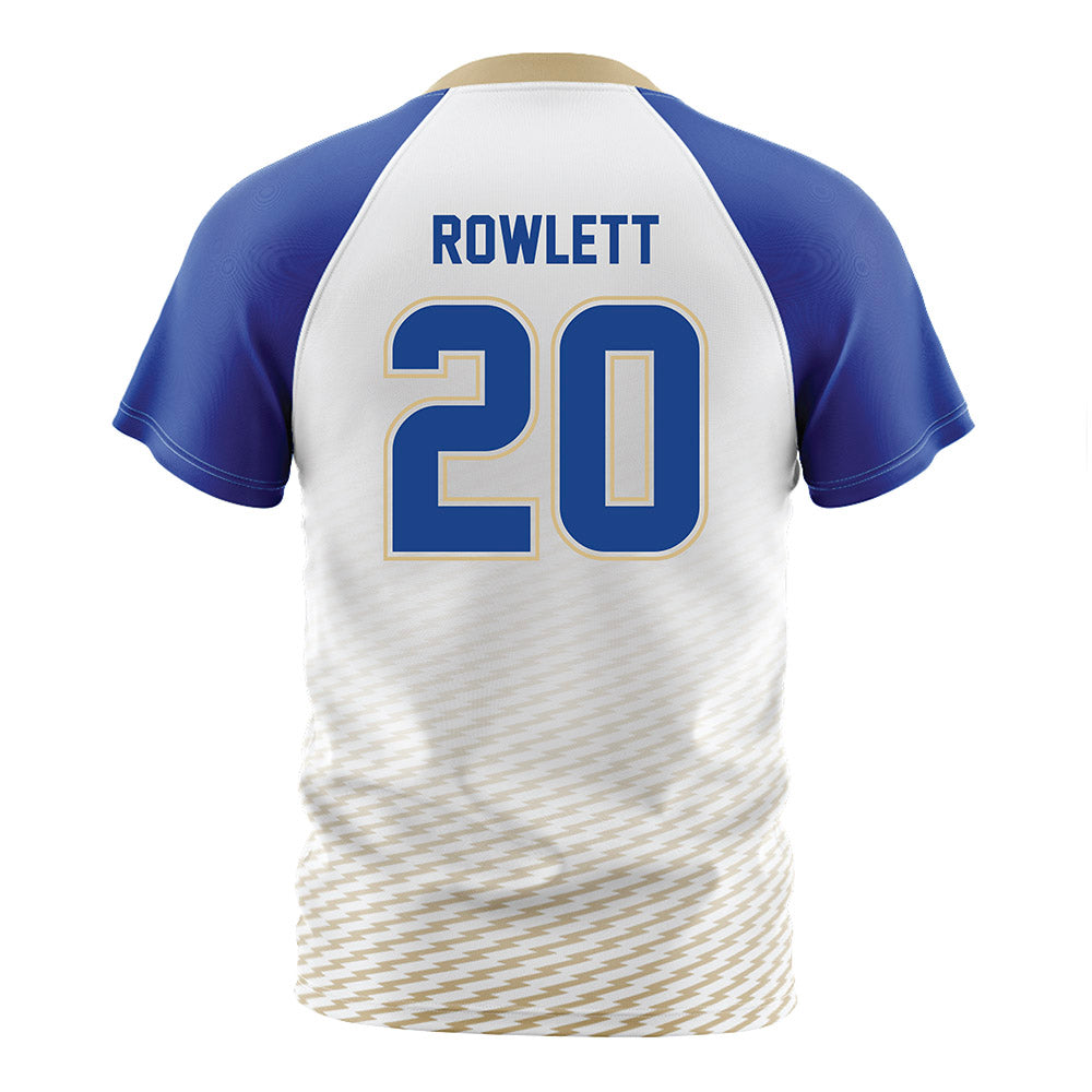 Tulsa - NCAA Women's Soccer : Brenna Rowlett - White Soccer Jersey-1
