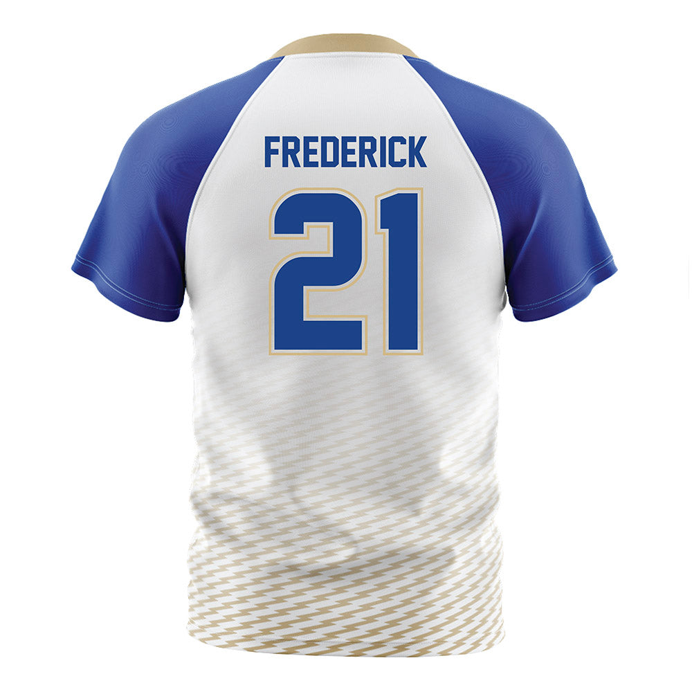 Tulsa - NCAA Women's Soccer : Jordan Frederick - White Soccer Jersey-1