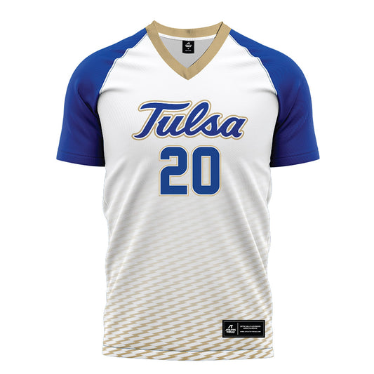 Tulsa - NCAA Women's Soccer : Brenna Rowlett - White Soccer Jersey-0