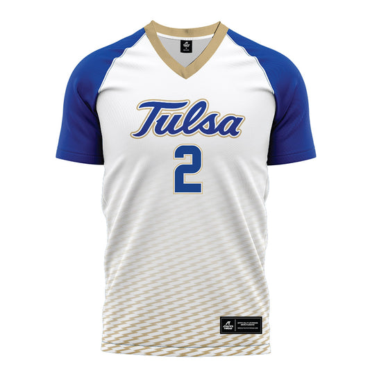 Tulsa - NCAA Women's Soccer : Hannah Chance - White Soccer Jersey-0