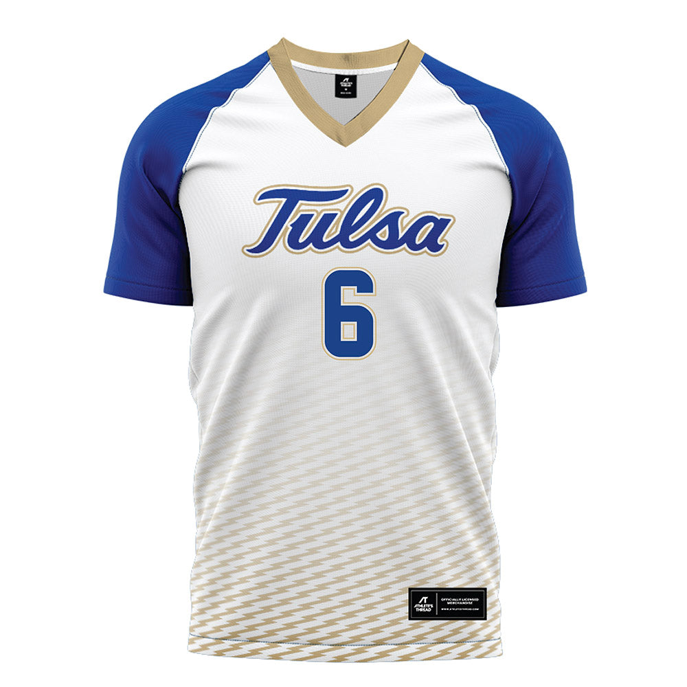 Tulsa - NCAA Women's Soccer : Kaleigh Hart - White Soccer Jersey-0