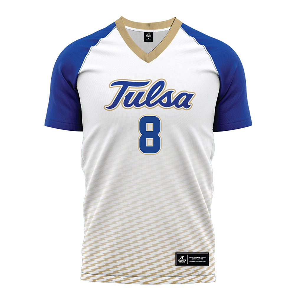 Tulsa - NCAA Women's Soccer : Kaylyn Simmons - White Soccer Jersey-0