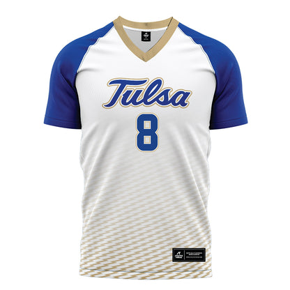 Tulsa - NCAA Women's Soccer : Kaylyn Simmons - White Soccer Jersey-0