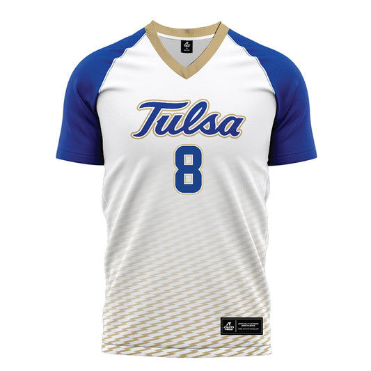Tulsa - NCAA Women's Soccer : Kaylyn Simmons - White Soccer Jersey-0